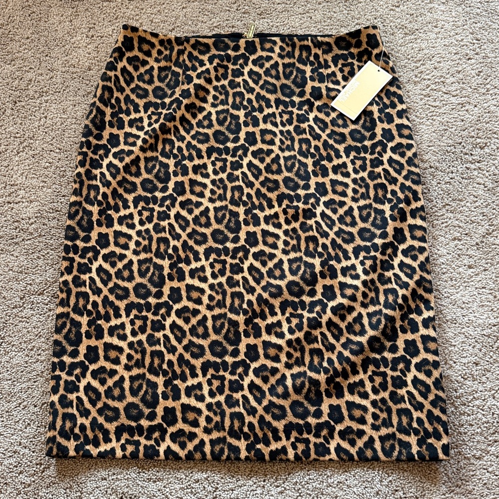 NWT Michael Kors Cheetah Print Skirt